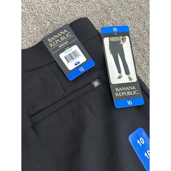 BANANA REPUBLIC Ladies Cropped Pants Black Size 10 TAGS Attached - Picture 10 of 13